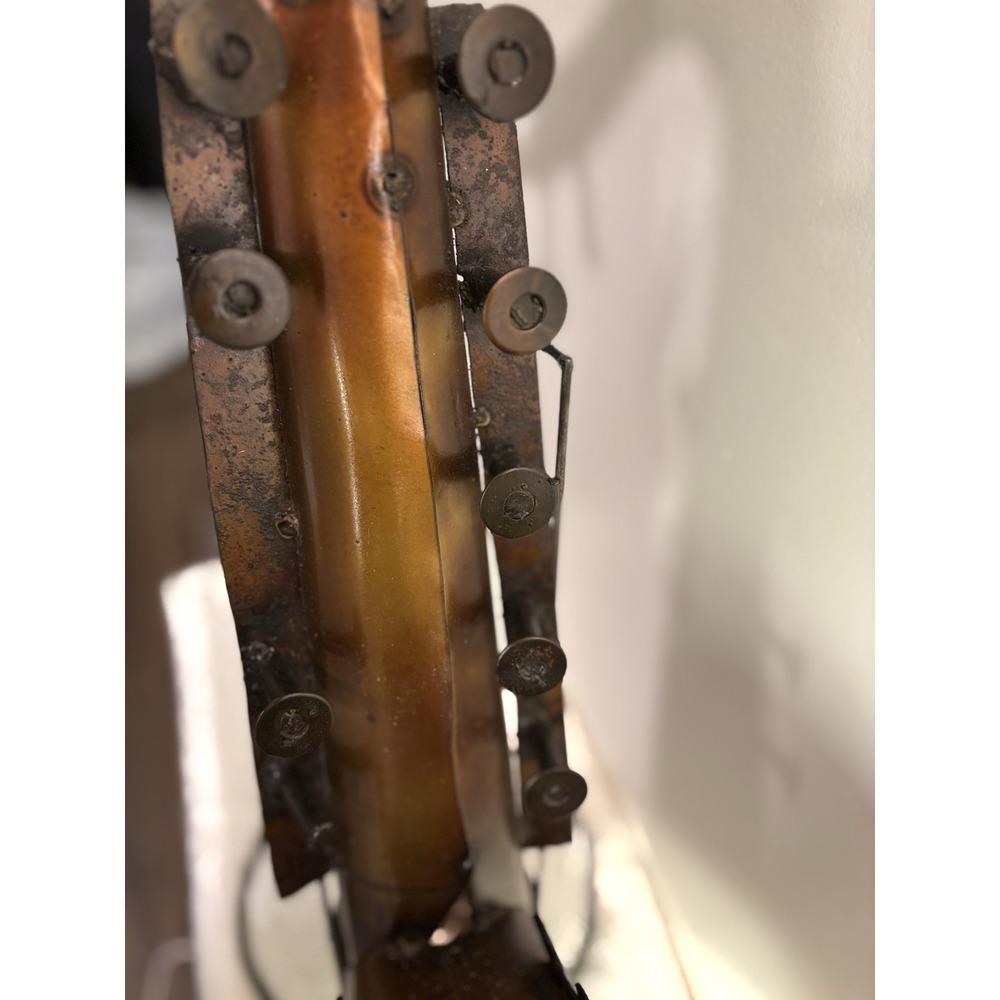 Saxophone Metal Sculpture Art Piece Musician - Picture 6 of 16